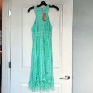 NWT Francesca (Miami) lace dress in mint green
